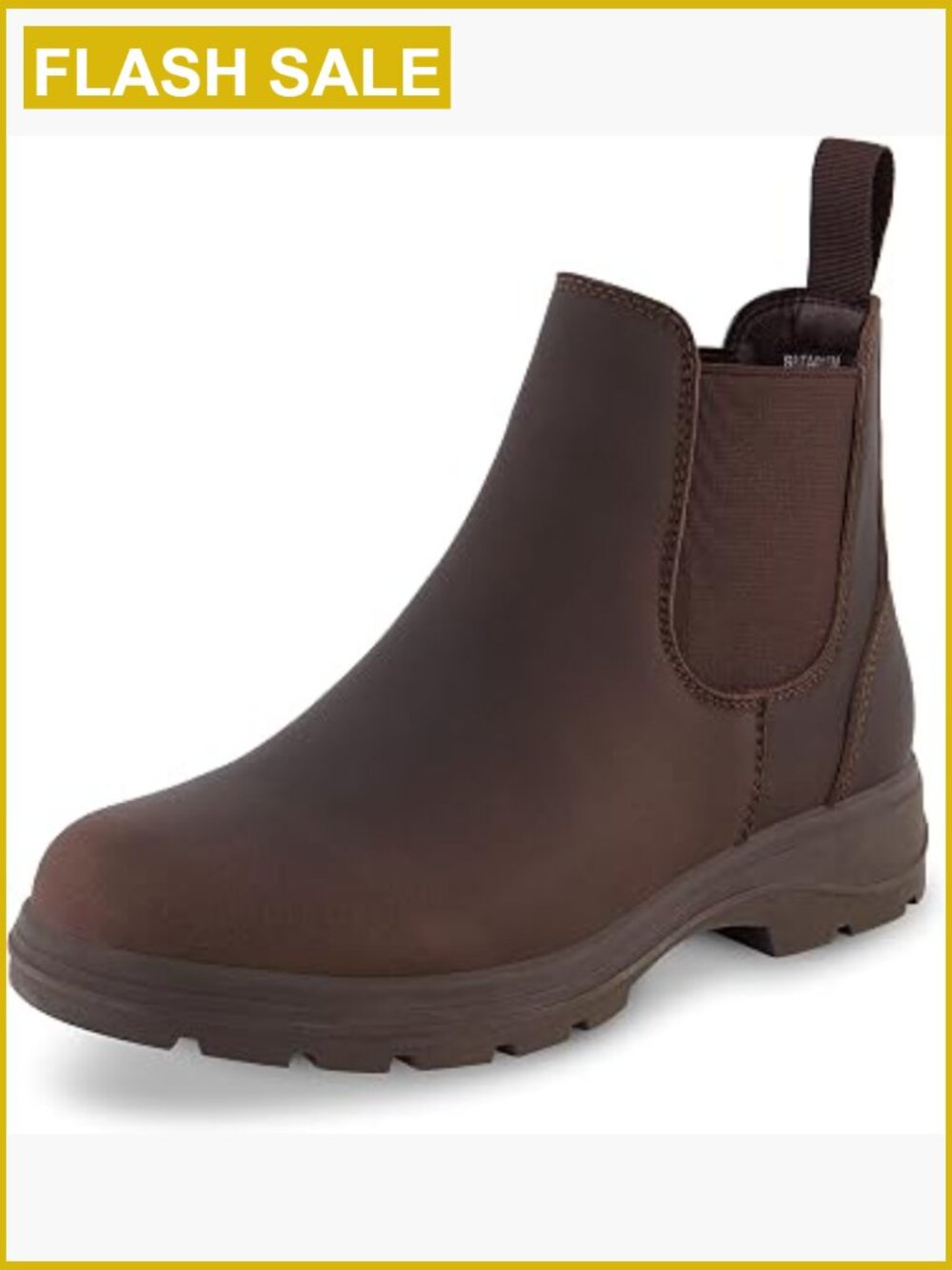 Chelsea Ankle Boots Memory Foam Non-Slip Vegan Leather Wide Widths